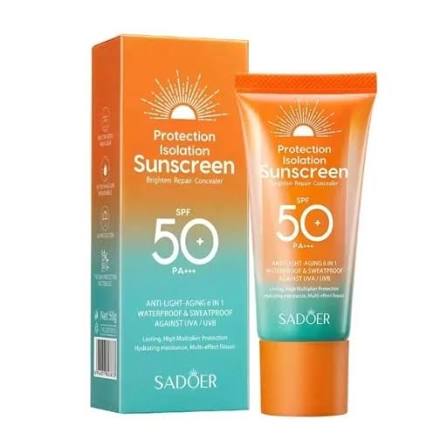 کرم ضد آفتاب سادورspf50 با خاصیت آبرسانی و ترمیم کنندگی