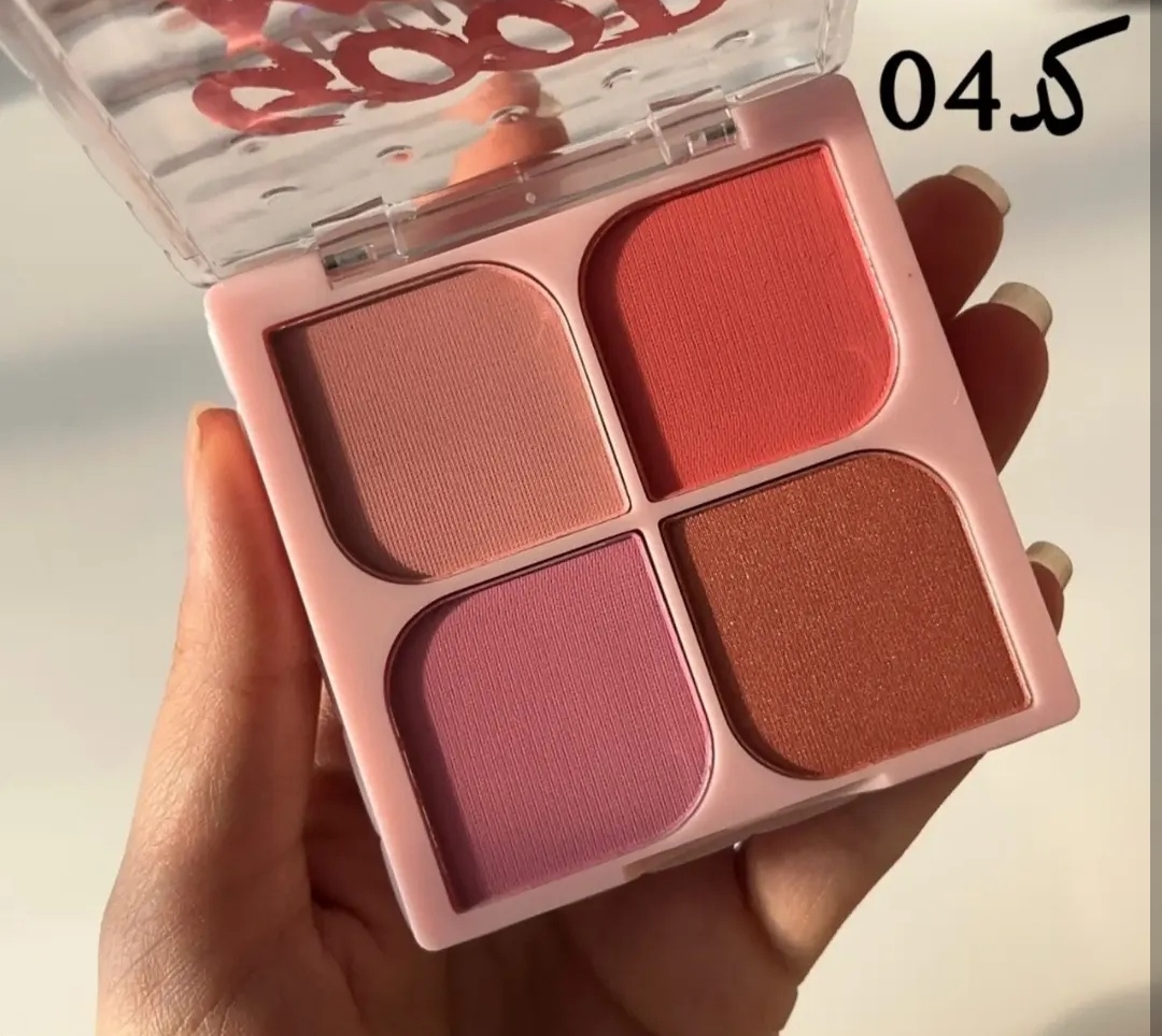 رژگونه پروانه ای چهار رنگ